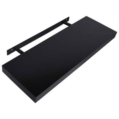 Plutajuće zidne police 2 kom crne 60 x 20 x 3,8 cm - 60 x 20 x 3.8 cm 2 1 Cijena