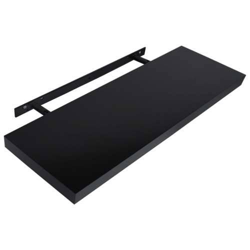 Plutajuće zidne police 2 kom crne 120 x 20 x 3,8 cm - 120 x 20 x 3.8 cm 2 1 Cijena