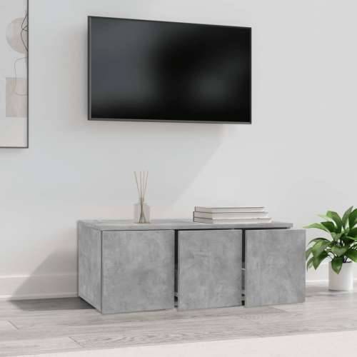 TV ormarić siva boja betona 80 x 34 x 30 cm konstruirano drvo - Beton siva 1 Cijena