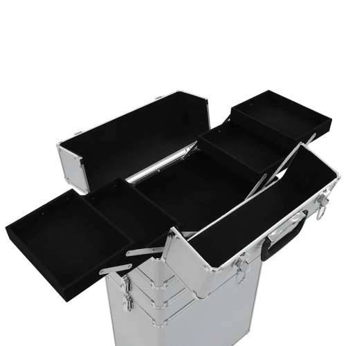 Kolica za šminku aluminijska srebrna - Srebrno 1 Cijena