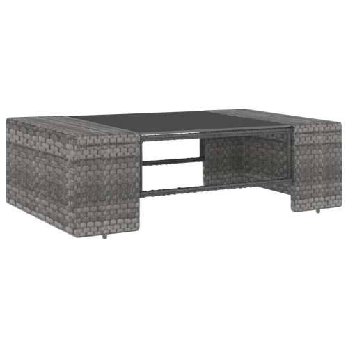 3-dijelna vrtna garnitura od poliratana siva - Siva 1 Kutna sofa (lijevi naslon za ruku) + kutna sofa (desni naslon za ruku) + s Cijena