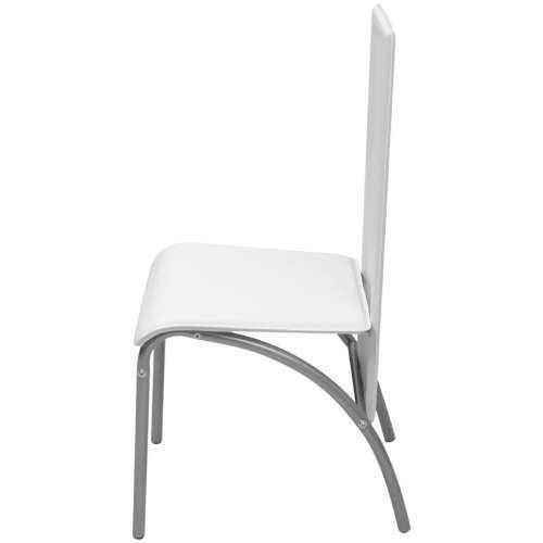 Blagovaonske stolice od umjetne kože 4 kom bijele Cijena