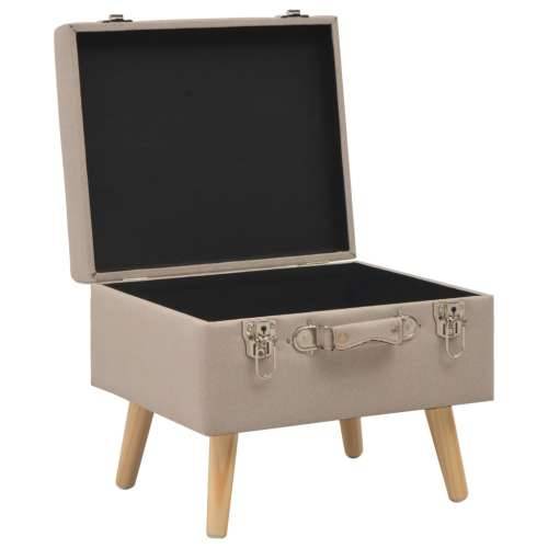 Tabure za pohranu od tkanine 40 cm bež - Bež Cijena