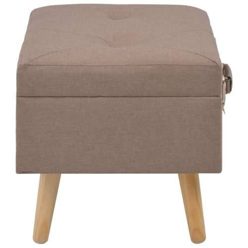 Tabure za pohranu od tkanine 40 cm smeđi - Smeđa Cijena