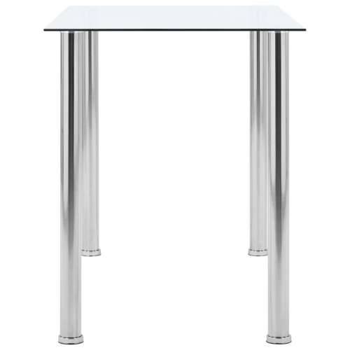 Blagovaonski stol prozirni 120 x 60 x 75 cm od kaljenog stakla Cijena