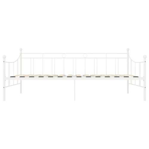 Okvir za dnevni ležaj bijeli metalni 90 x 200 cm - Bijela 90 x 200 cm Cijena