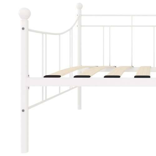 Okvir za dnevni ležaj bijeli metalni 90 x 200 cm - Bijela 90 x 200 cm Cijena