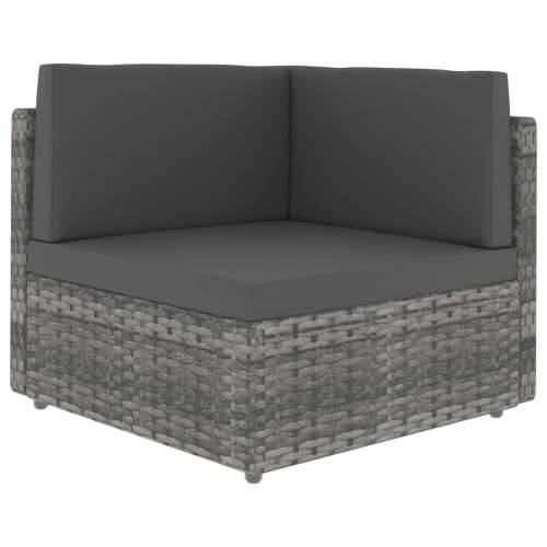 Modularna kutna sofa od poliratana siva - Siva 1 kutna sofa Cijena