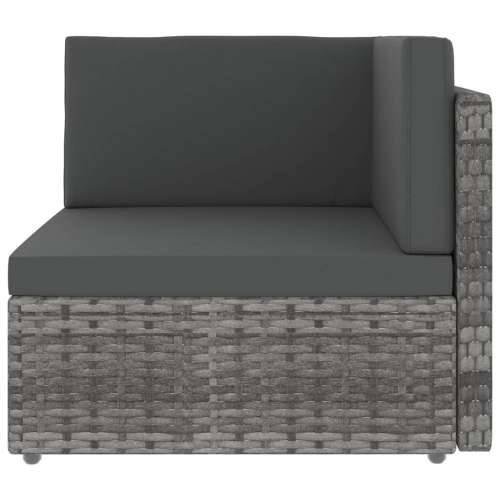 Modularna kutna sofa od poliratana siva - Siva 1 kutna sofa Cijena