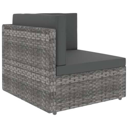 Modularna kutna sofa od poliratana siva - Siva 1 kutna sofa Cijena