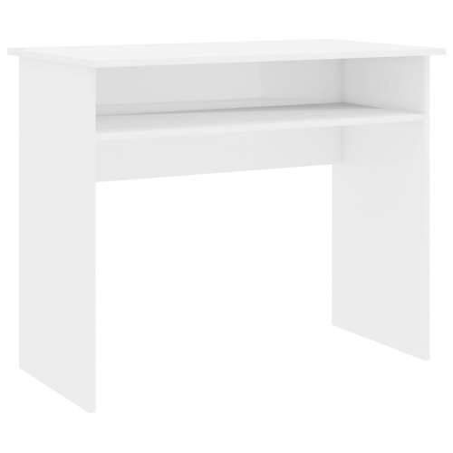 Radni stol visoki sjaj bijeli 90 x 50 x 74 cm od iverice Cijena