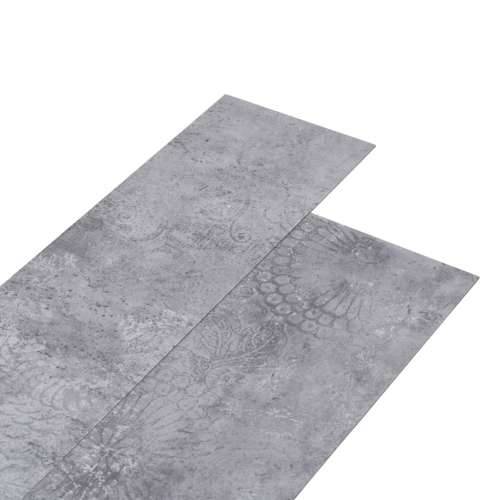 Podne obloge od PVC-a 4,46 m² 3 mm samoljepljive cementno sive Cijena