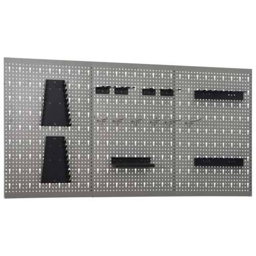 Zidne ploče za alat 3 kom 40 x 58 cm čelične - 3 Cijena