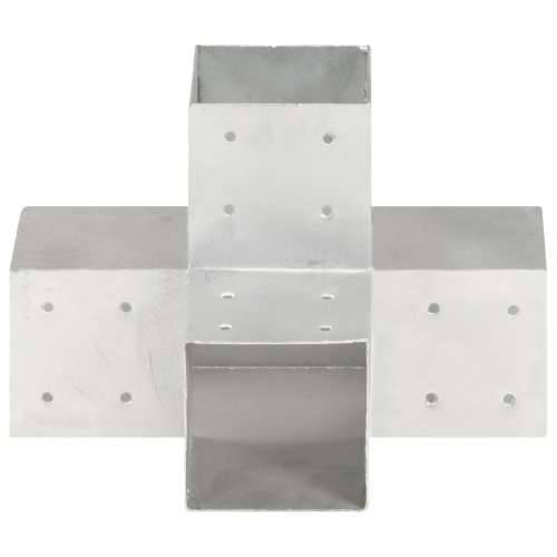 Spojnici za stupove u X-obliku 4 kom pocinčani metal 101x101 mm - 101 x 101 mm 4 Oblik slova X Cijena