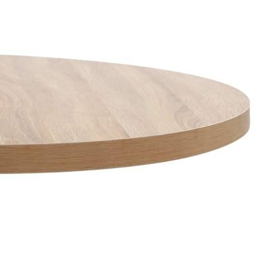 Bistro stol svjetlosmeđi 80 cm MDF svijetlo smeđa i bijela 80 x 75 cm 1 Cijena