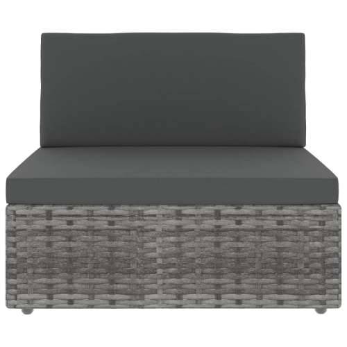 Modularna srednja sofa od poliratana siva - Siva 1 srednja sofa Cijena