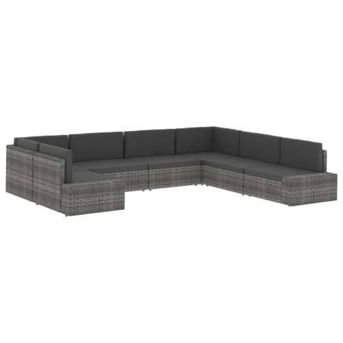 Modularna srednja sofa od poliratana siva - Siva 1 srednja sofa Cijena