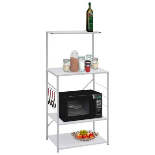 Ormarić za mikrovalnu pećnicu bijeli 60 x 39,6 x 123 cm drveni - Bijela Cijena