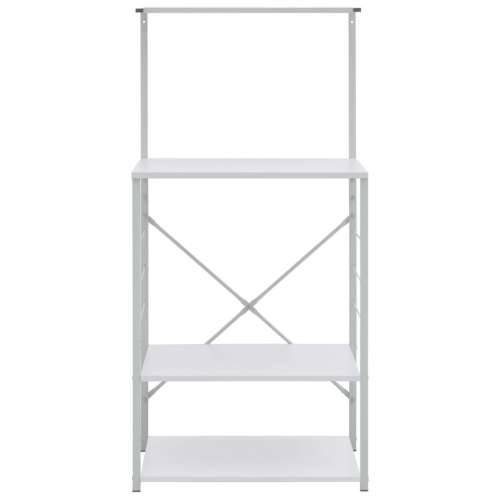 Ormarić za mikrovalnu pećnicu bijeli 60 x 39,6 x 123 cm drveni - Bijela Cijena