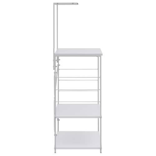 Ormarić za mikrovalnu pećnicu bijeli 60 x 39,6 x 123 cm drveni - Bijela Cijena