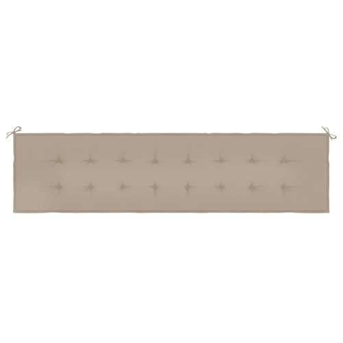 Jastuk za vrtnu klupu smeđesivi 200x50x4 cm tkanina Oxford - Sivo-smeđa 200 x 50 x 3 cm 1 Cijena