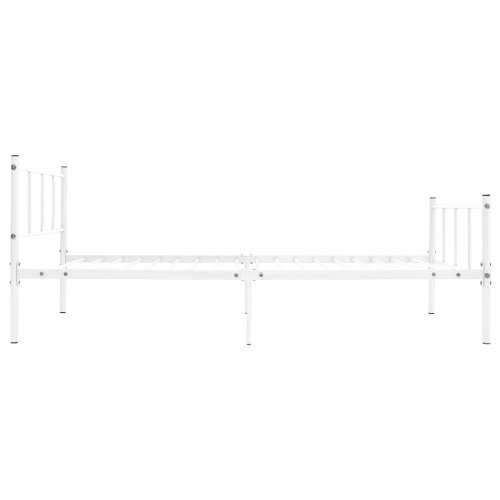 Okvir za krevet bijeli metalni 90 x 200 cm Bijela 90 x 200 cm Cijena