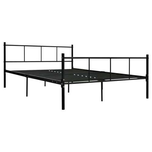 Okvir za krevet crni metalni 140 x 200 cm - Crna 140 x 200 cm Cijena