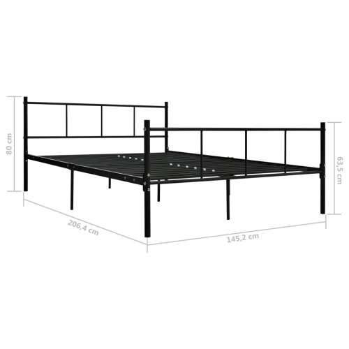Okvir za krevet crni metalni 140 x 200 cm - Crna 140 x 200 cm Cijena