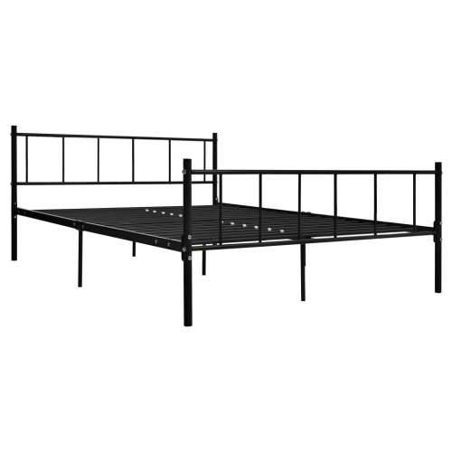 Okvir za krevet crni metalni 180 x 200 cm Crna 180 x 200 cm Cijena