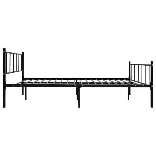 Okvir za krevet crni metalni 180 x 200 cm Crna 180 x 200 cm Cijena