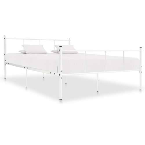 Okvir za krevet bijeli metalni 120 x 200 cm Bijela 120 x 200 cm Cijena