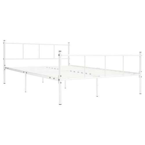 Okvir za krevet bijeli metalni 120 x 200 cm Bijela 120 x 200 cm Cijena