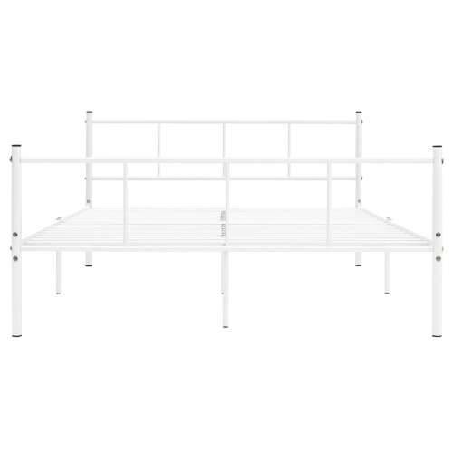 Okvir za krevet bijeli metalni 120 x 200 cm Bijela 120 x 200 cm Cijena