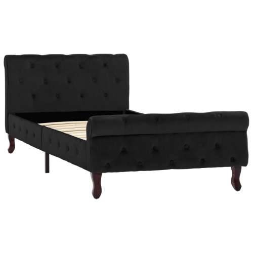 Okvir za krevet crni baršunasti 90 x 200 cm - Crna 90 x 200 cm Cijena
