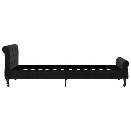 Okvir za krevet crni baršunasti 100 x 200 cm - Crna 100 x 200 cm Cijena