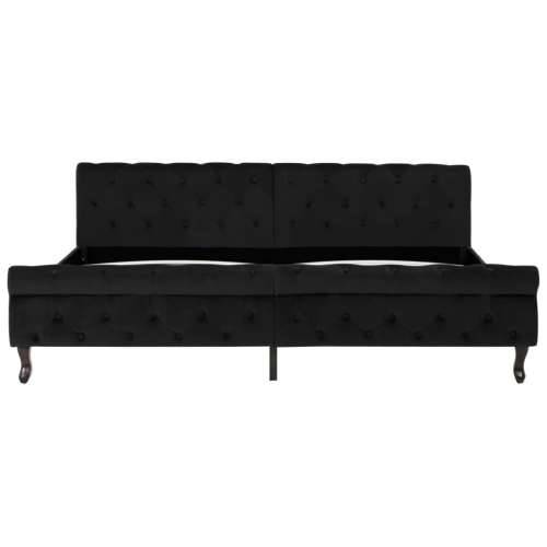 Okvir za krevet crni baršunasti 200 x 200 cm - Crna 200 x 200 cm Cijena