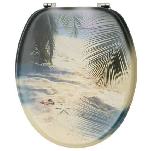 Toaletna daska s poklopcem MDF s uzorkom plaže Cijena