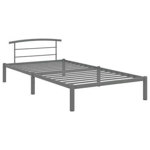 Okvir za krevet sivi metalni 90 x 200 cm Cijena