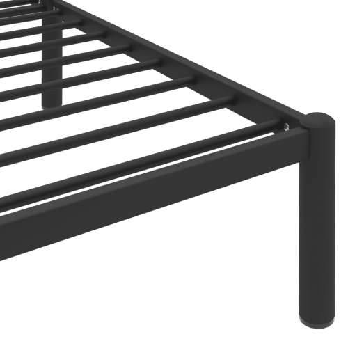 Okvir za krevet crni metalni 200 x 200 cm Cijena