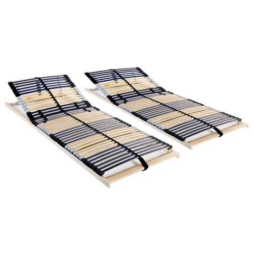 Podnice za krevet 2 kom s 42 letvice i 7 zona 80 x 200 cm - 80 x 200 cm 42 letvice Cijena