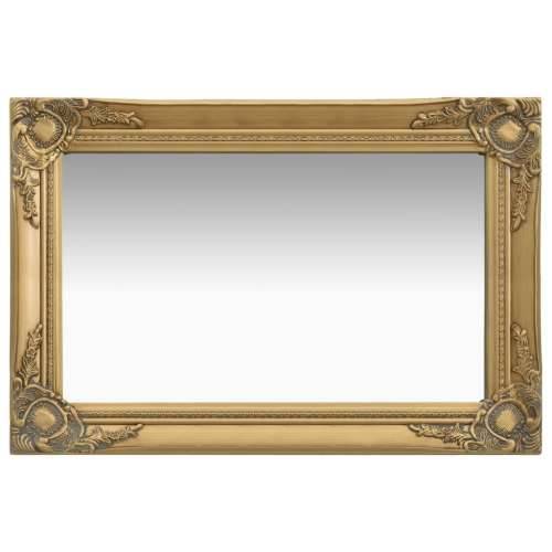 Zidno ogledalo u baroknom stilu 60 x 40 cm zlatno Cijena