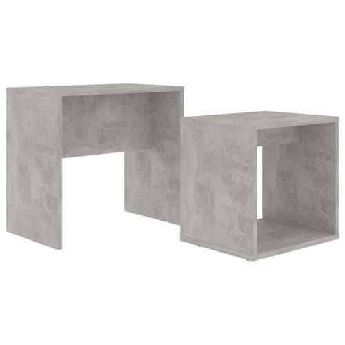 Set stolića za kavu siva boja betona 48 x 30 x 45 cm od iverice Cijena