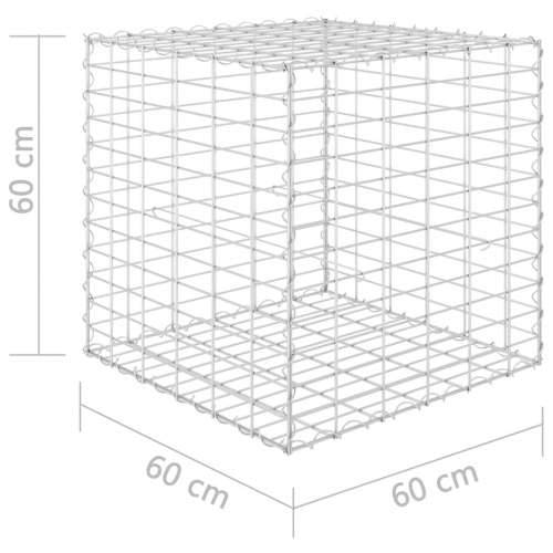 Kockasta gabionska povišena gredica od čelične žice 60x60x60 cm - 60 x 60 x 60 cm 1 Cijena