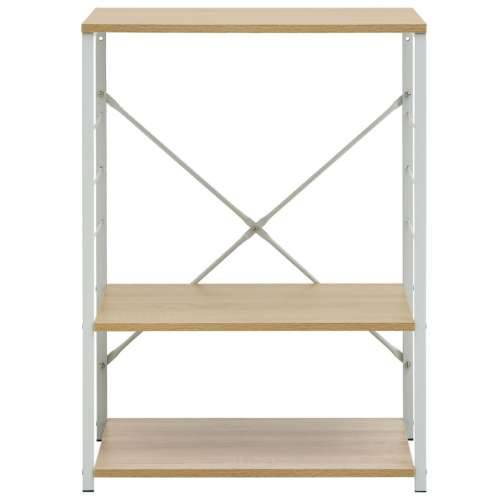 Ormarić za mikrovalnu bijeli i hrast 60 x 39,6 x 79,5 cm drveni - bijela i hrast Cijena
