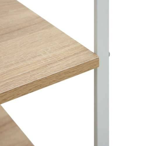 Ormarić za mikrovalnu bijeli i hrast 60 x 39,6 x 79,5 cm drveni - bijela i hrast Cijena