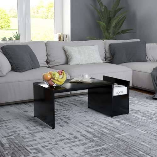 Stolić za kavu crni 90 x 45 x 35 cm konstruirano drvo - Crna 1 Cijena