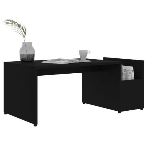 Stolić za kavu crni 90 x 45 x 35 cm konstruirano drvo - Crna 1 Cijena
