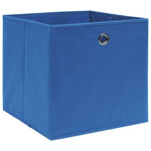 Kutije za pohranu 10 kom plave 32 x 32 x 32 cm od tkanine Cijena