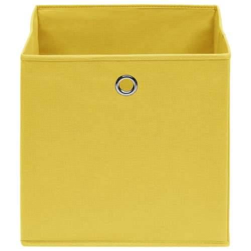 Kutije za pohranu 10 kom žute 32 x 32 x 32 cm od tkanine Cijena