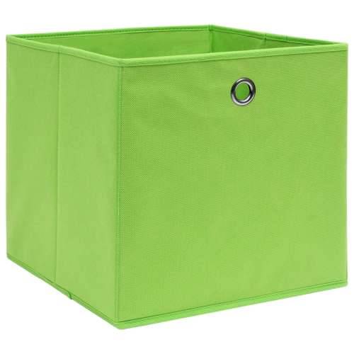 Kutije za pohranu 4 kom zelene 32 x 32 x 32 cm od tkanine Cijena